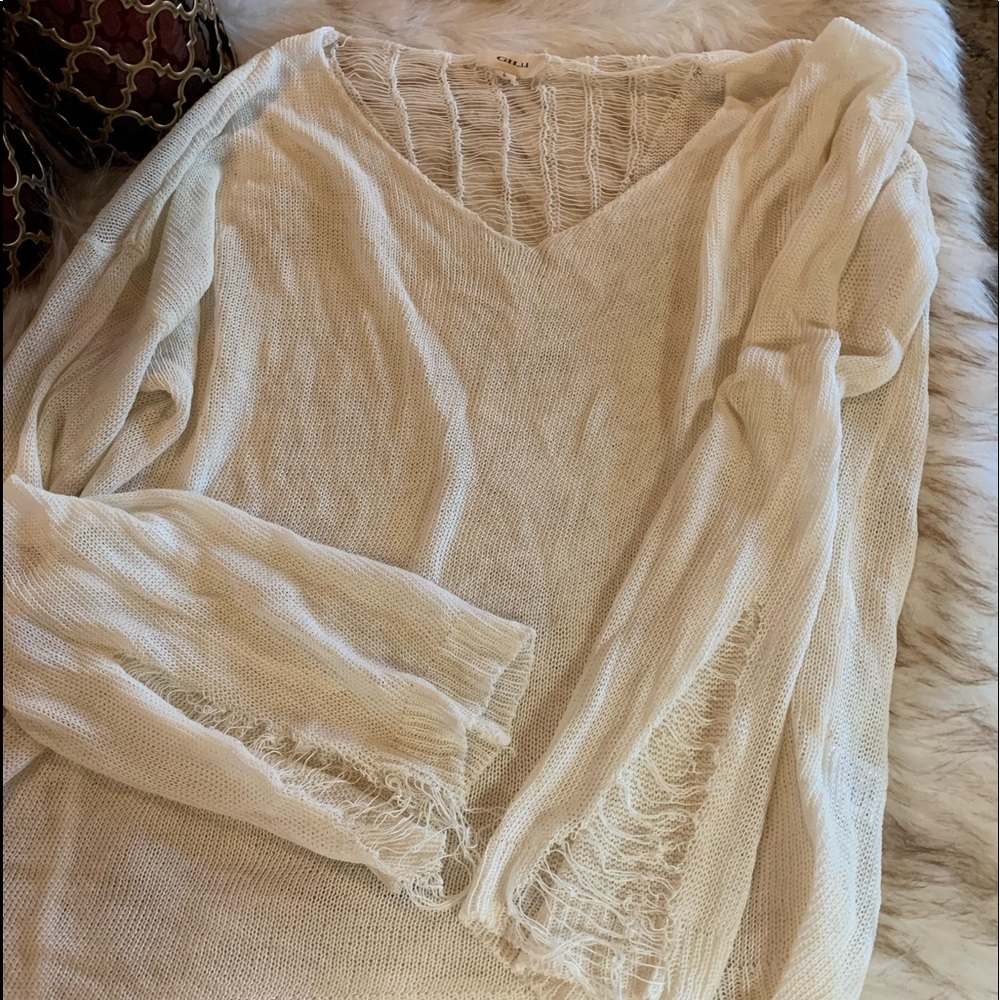 SOLD. Distressed sweater